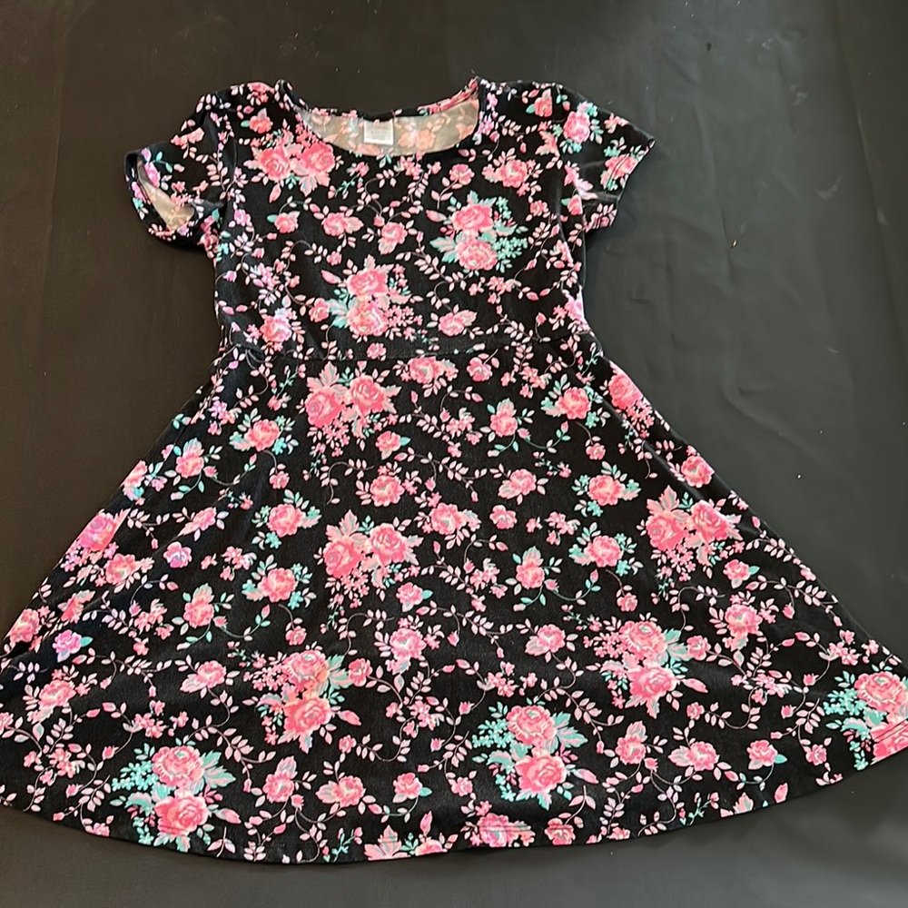 City Streets Pink and Black Skater Dress